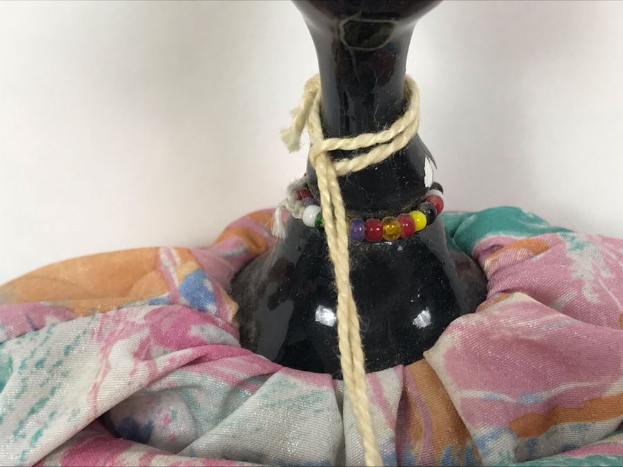 Vintage French Cerri'Art Poupee Porcelain Handmade Pannicum Seed Filled Body Doll With Tags [Photo 5]