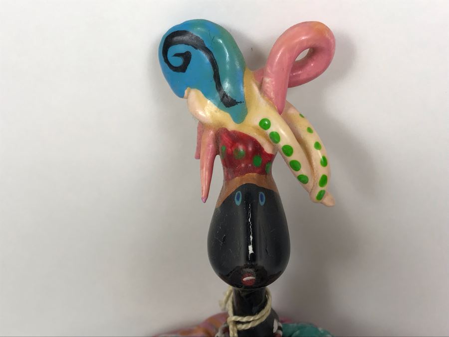 Vintage French Cerri'Art Poupee Porcelain Handmade Pannicum Seed Filled Body Doll With Tags [Photo 3]