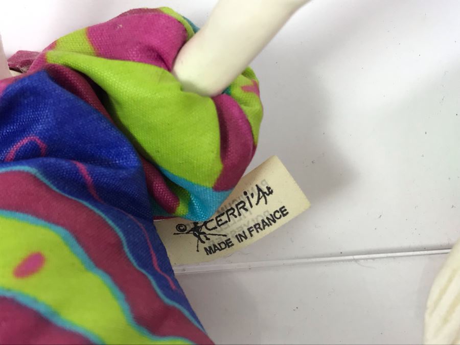 (3) Vintage French Cerri'Art Poupee Porcelain Handmade Pannicum Seed Filled Body Dolls [Photo 12]