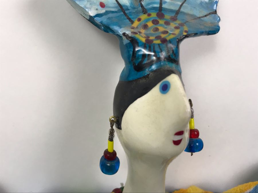 (3) Vintage French Cerri'Art Poupee Porcelain Handmade Pannicum Seed Filled Body Dolls [Photo 4]