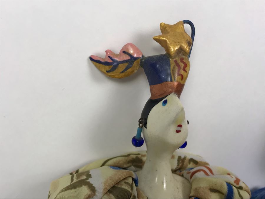 (3) Vintage French Cerri'Art Poupee Porcelain Handmade Pannicum Seed Filled Body Dolls [Photo 7]