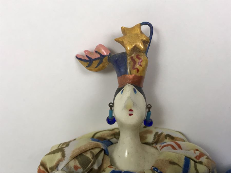 (3) Vintage French Cerri'Art Poupee Porcelain Handmade Pannicum Seed Filled Body Dolls [Photo 6]