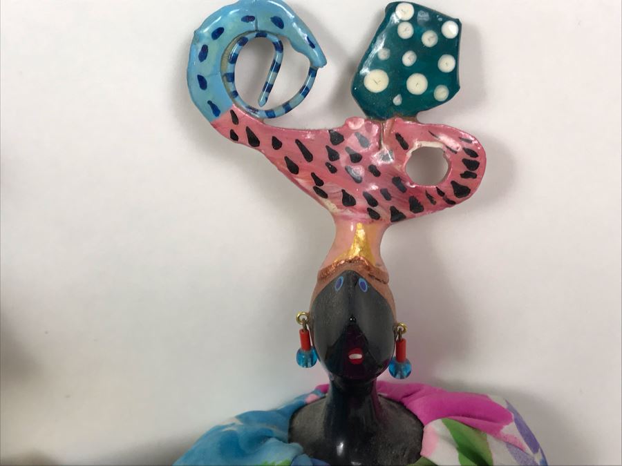 (3) Vintage French Cerri'Art Poupee Porcelain Handmade Pannicum Seed Filled Body Dolls [Photo 10]