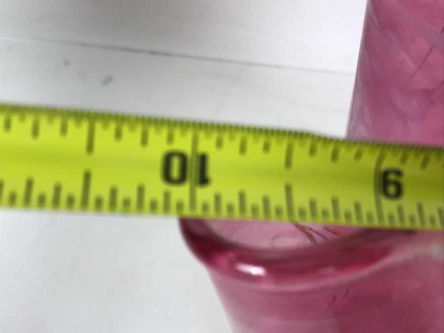 Signed Paul Allen Counts Art Glass Ocean Floor Vase 10.5H X 10W [Photo 11]