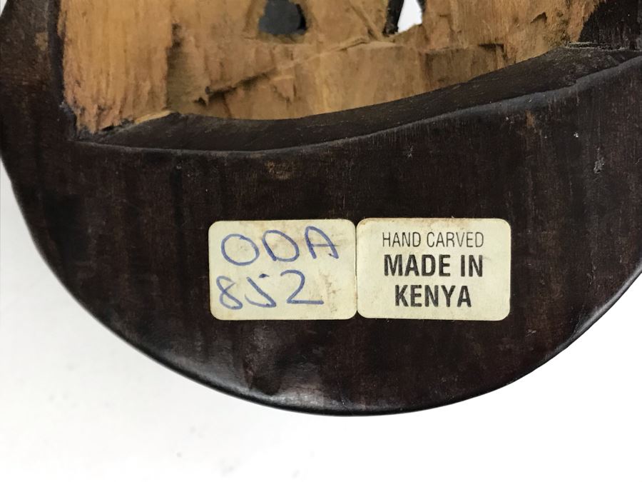 (3) Hand Carved African Animal Wall Hangings Masks Made In Kenya 6W X 15L [Photo 7]