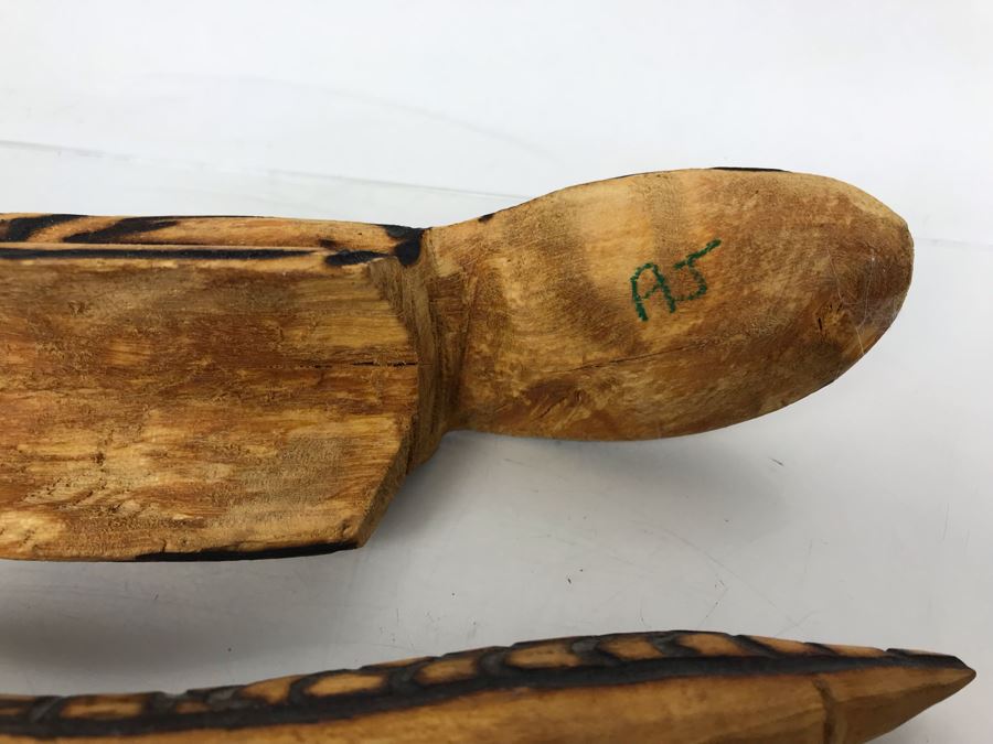 Collection Of Vintage Hand Carved Wooden Aboriginal Australia Figurines Animals Tribal Sculptures [Photo 13]