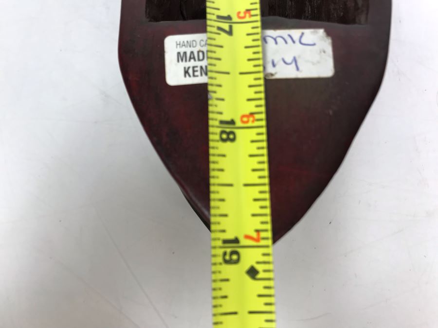 Hand Carved African Animal Mask Wall Hanging Made In Kenya And Hand Carved Signed African Stone Bird Figurine Made In Kenya [Photo 12]