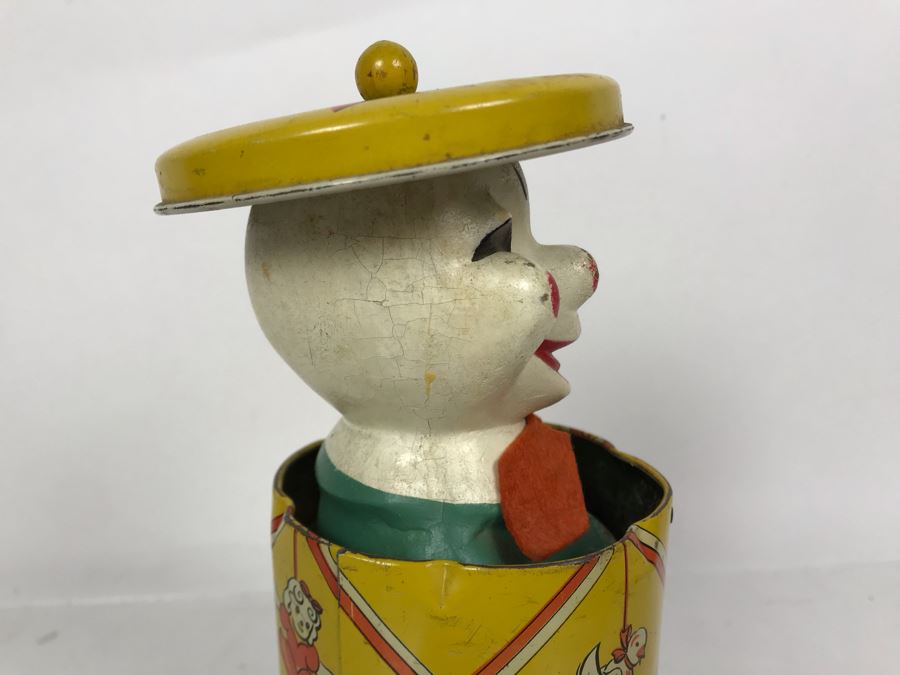 Vintage Pop-Up Clown In A Can Pull Magic Knob From Educational Crafts Co New York NY [Photo 5]