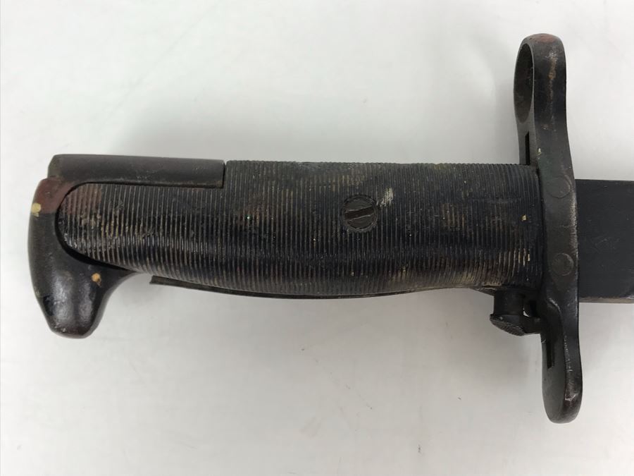 WWII Period U.S. M1 Rifle Bayonet O.L. (Some Damage To End Of Handle As Shown In Photos) [Photo 11]