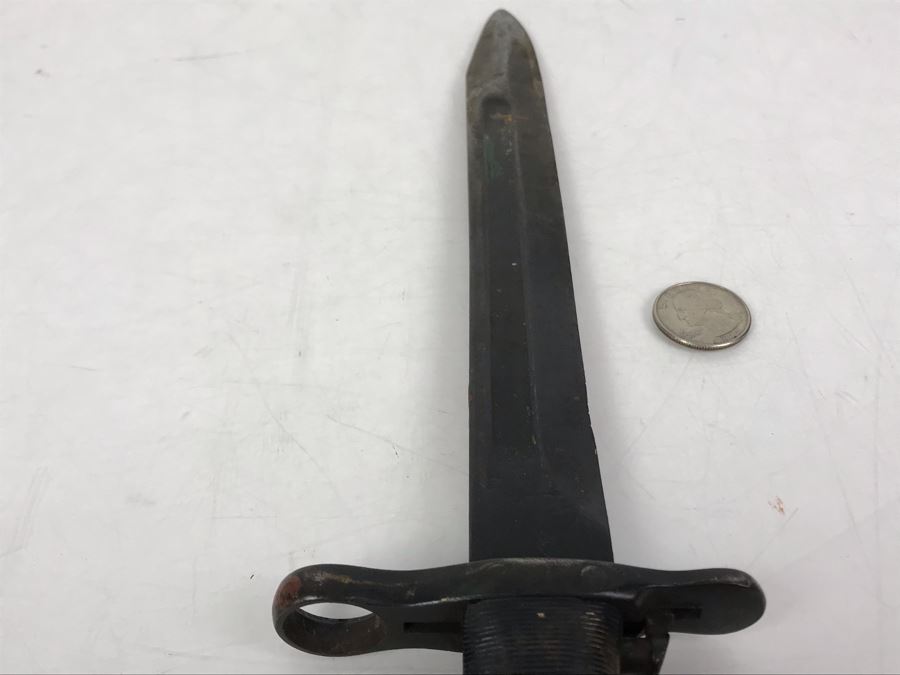 WWII Period U.S. M1 Rifle Bayonet O.L. (Some Damage To End Of Handle As Shown In Photos) [Photo 15]