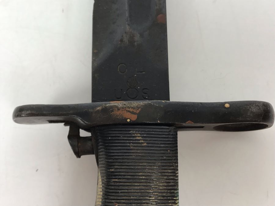 WWII Period U.S. M1 Rifle Bayonet O.L. (Some Damage To End Of Handle As Shown In Photos) [Photo 8]