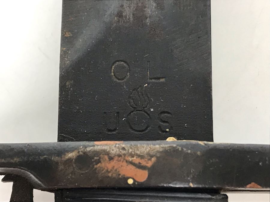 WWII Period U.S. M1 Rifle Bayonet O.L. (Some Damage To End Of Handle As Shown In Photos) [Photo 7]