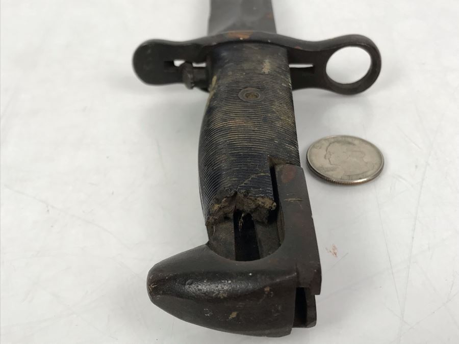 WWII Period U.S. M1 Rifle Bayonet O.L. (Some Damage To End Of Handle As Shown In Photos) [Photo 9]