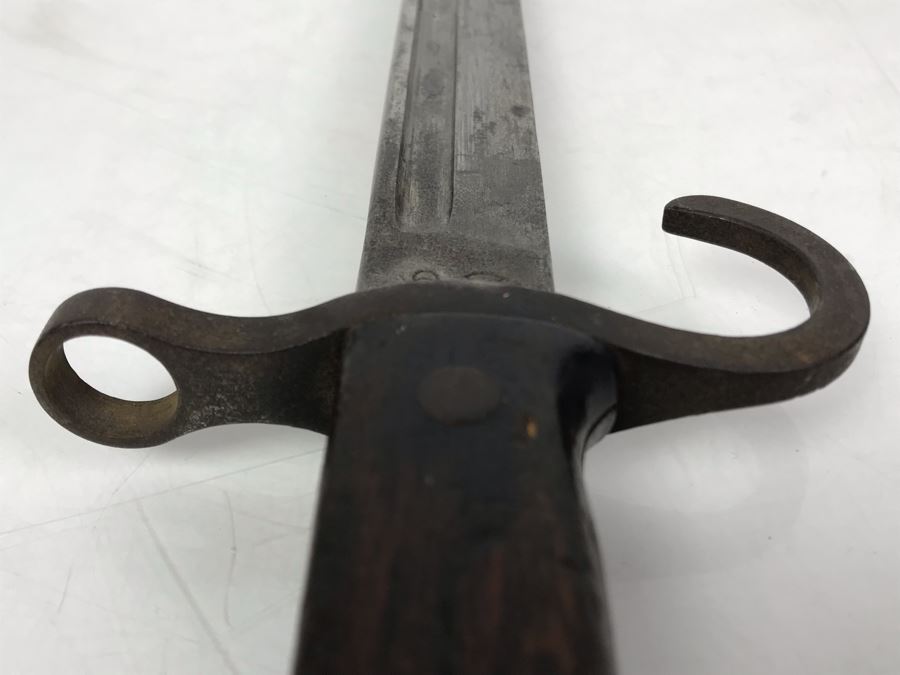 WWII Era Japanese Kokura Bayonet Dagger Fighting Knife With Scabbard [Photo 16]