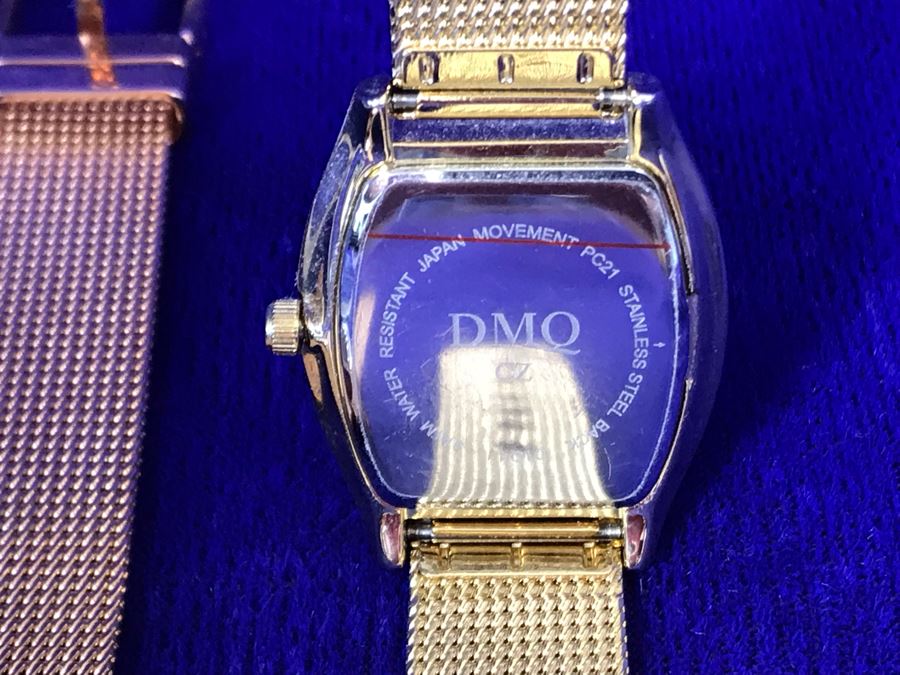 (3) New DMQ CZ Watches In Silver, Gold And Bronze [Photo 10]