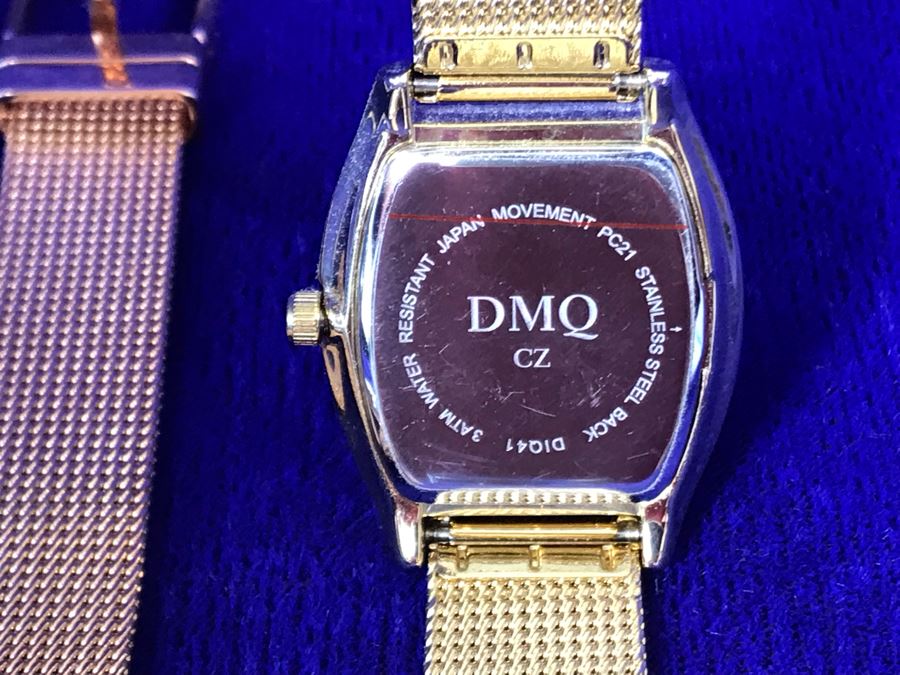 (3) New DMQ CZ Watches In Silver, Gold And Bronze [Photo 11]