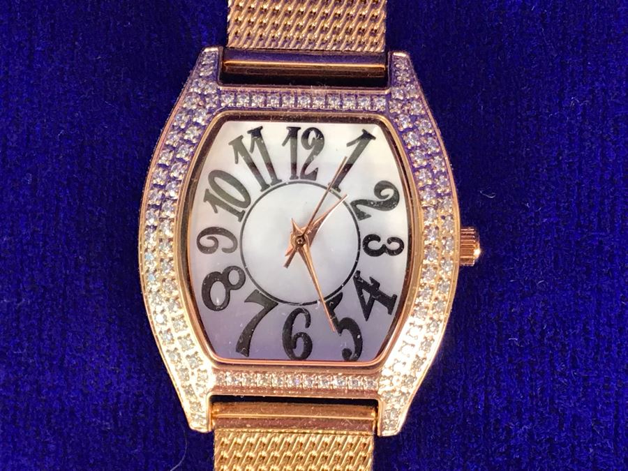 (3) New DMQ CZ Watches In Silver, Gold And Bronze [Photo 5]