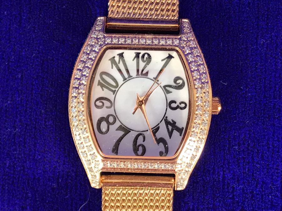 (3) New DMQ CZ Watches In Silver, Gold And Bronze [Photo 6]