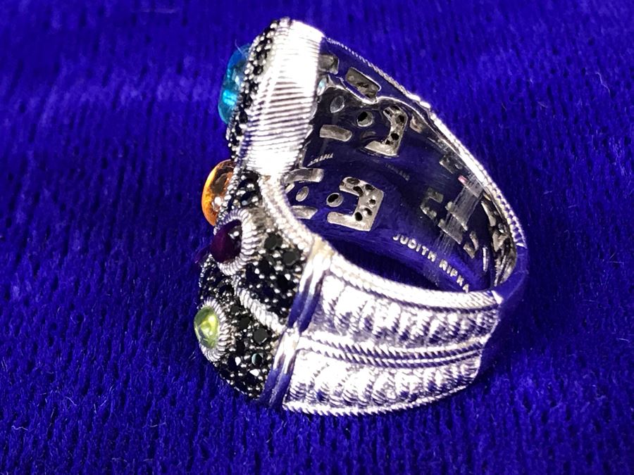 Pair Of Judith Ripka Rings Size 8 34.9g TW [Photo 14]