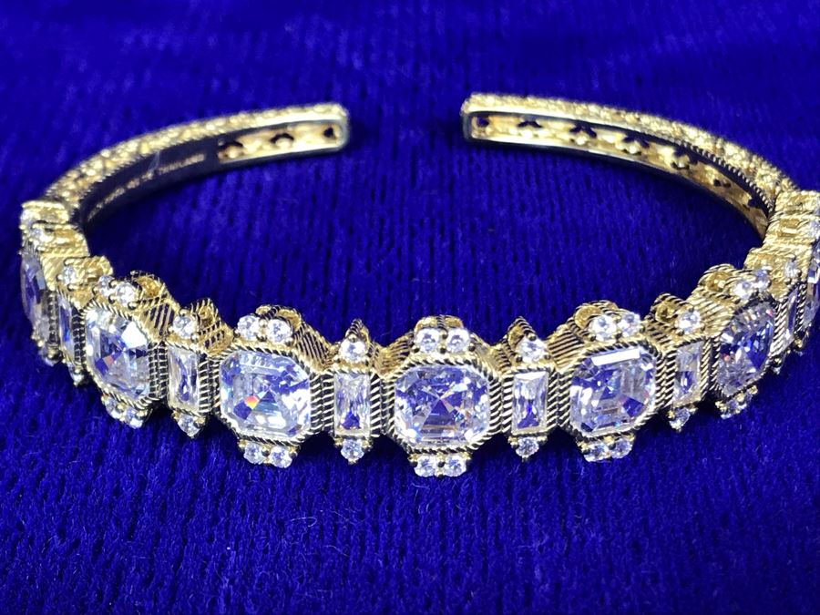 Judith Ripka Sterling Silver CZ Bracelet 25.7g [Photo 19]