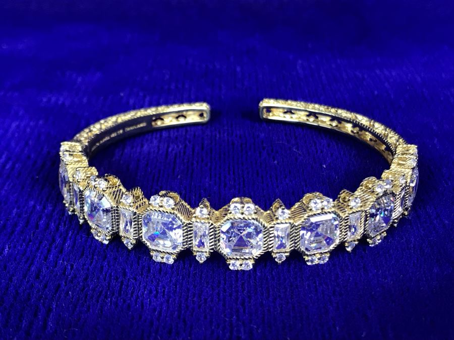 Judith Ripka Sterling Silver CZ Bracelet 25.7g [Photo 9]