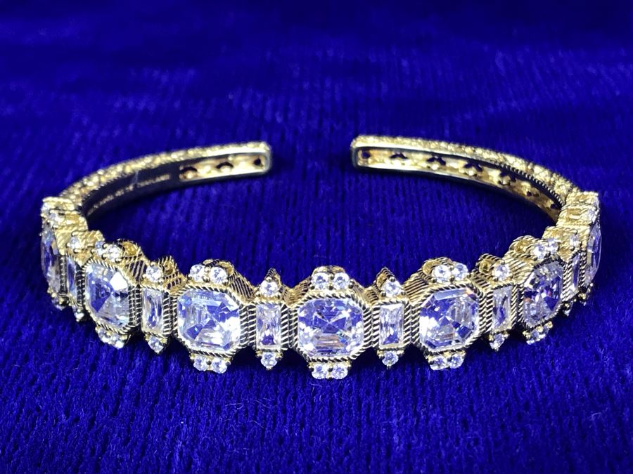 Judith Ripka Sterling Silver CZ Bracelet 25.7g [Photo 18]
