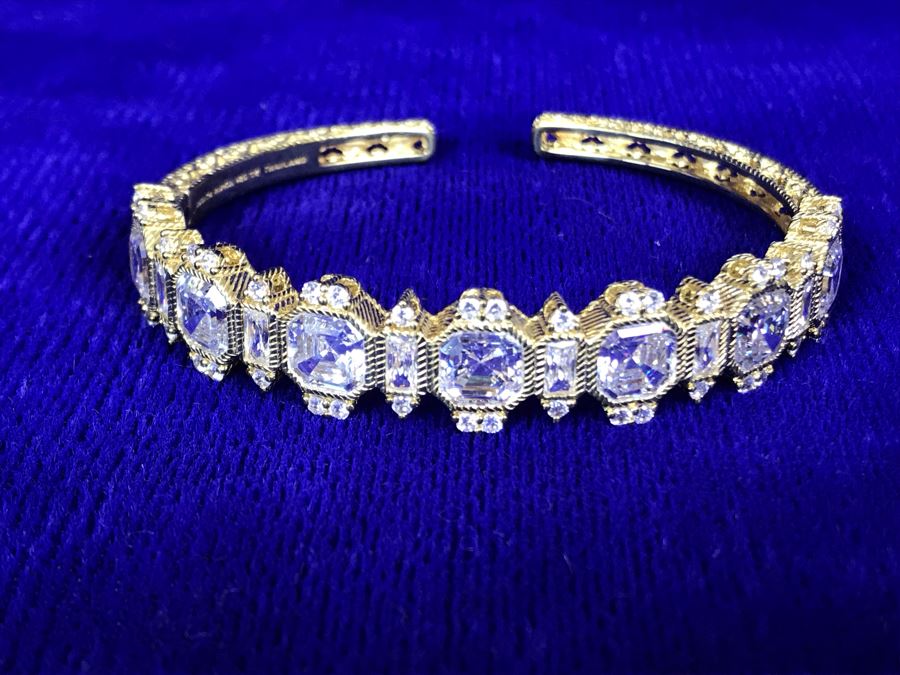 Judith Ripka Sterling Silver CZ Bracelet 25.7g [Photo 5]