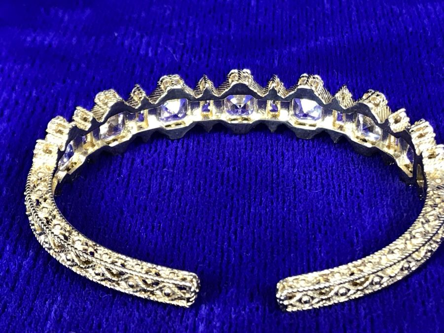 Judith Ripka Sterling Silver CZ Bracelet 25.7g [Photo 15]