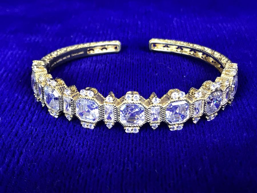 Judith Ripka Sterling Silver CZ Bracelet 25.7g [Photo 3]