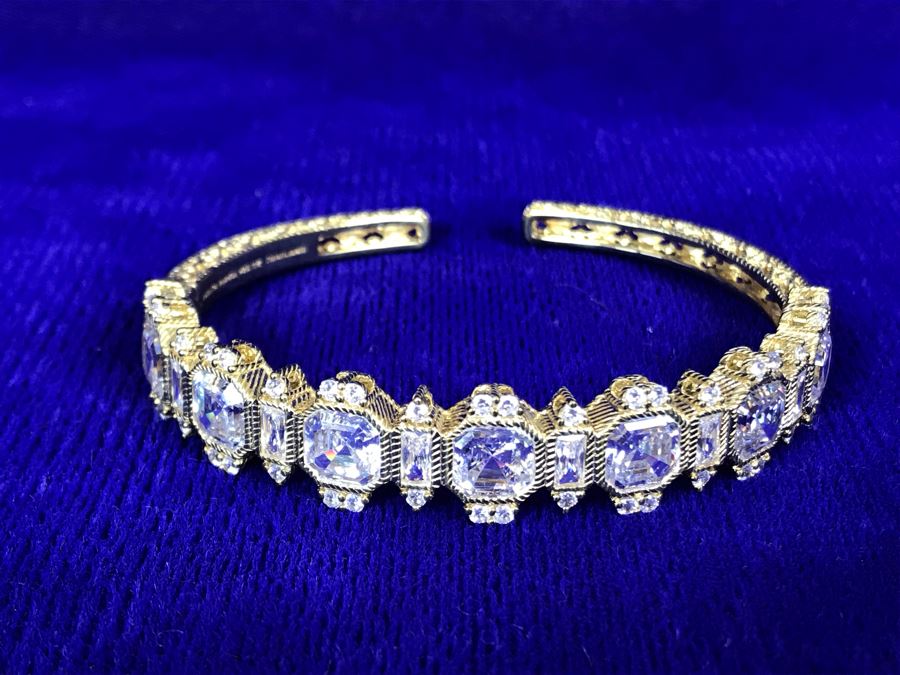 Judith Ripka Sterling Silver CZ Bracelet 25.7g [Photo 10]