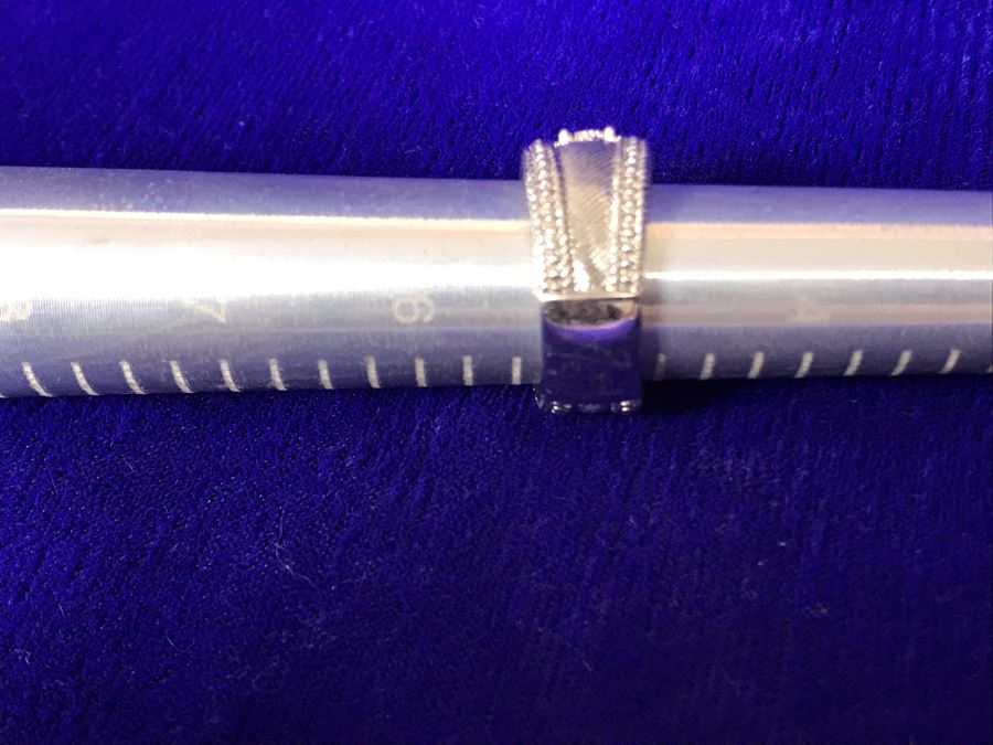Judith Ripka Sterling Silver CZ Ring Size 5 11.7g [Photo 20]