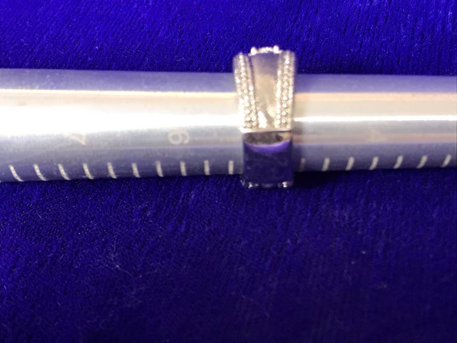 Judith Ripka Sterling Silver CZ Ring Size 5 11.7g [Photo 19]
