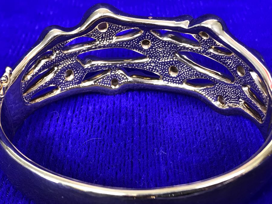 Jewelry Set With 14K FP Gold Silicone Filled Bracelet And 14K FP Gold Silicone Filled Ring Size 8.5 37.5g [Photo 10]