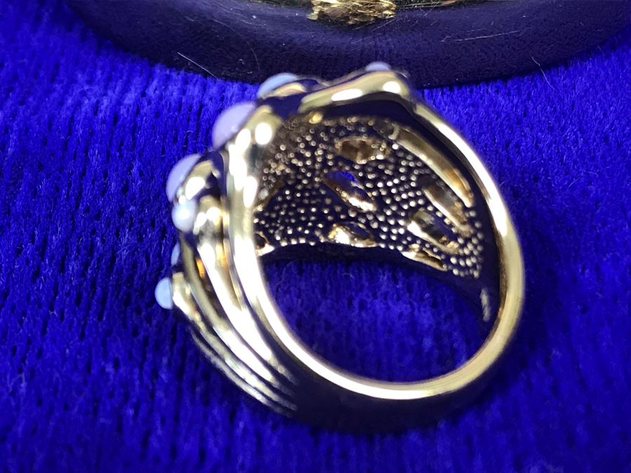 Jewelry Set With 14K FP Gold Silicone Filled Bracelet And 14K FP Gold Silicone Filled Ring Size 8.5 37.5g [Photo 12]