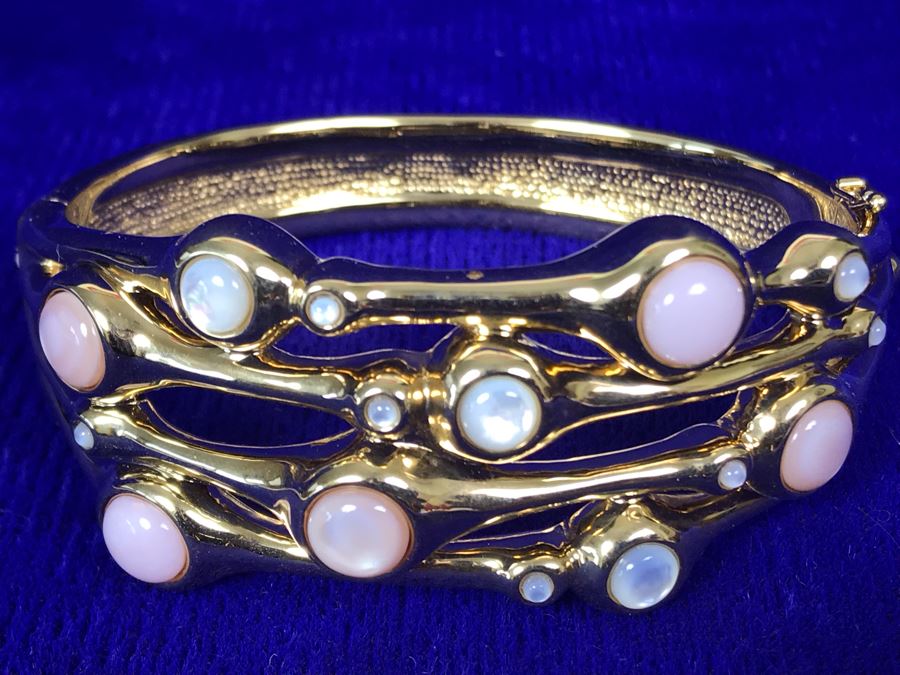 Jewelry Set With 14K FP Gold Silicone Filled Bracelet And 14K FP Gold Silicone Filled Ring Size 8.5 37.5g [Photo 9]