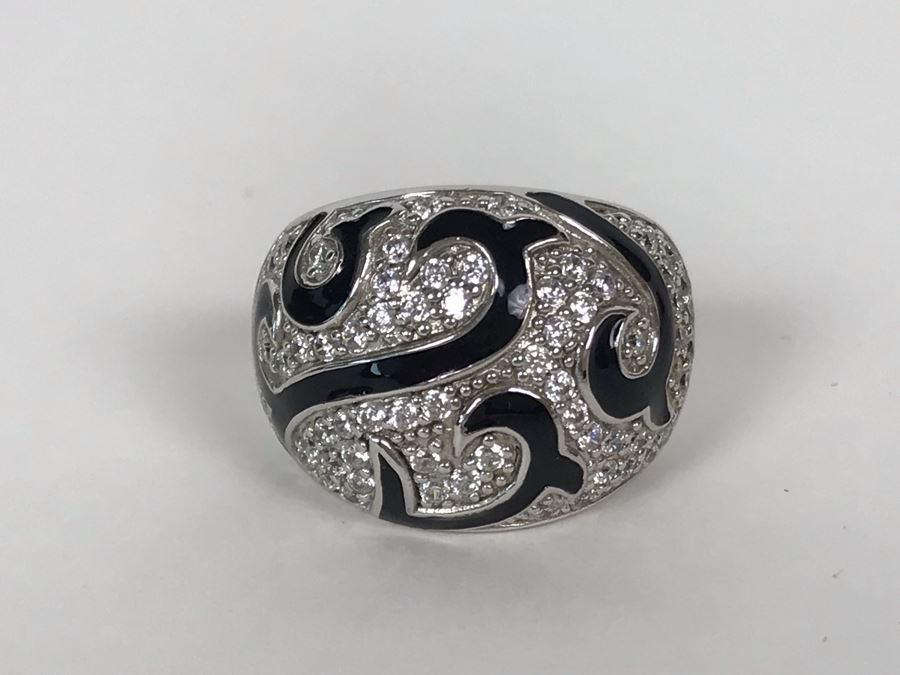 Sterling Silver Ring Size 10.9g [Photo 4]