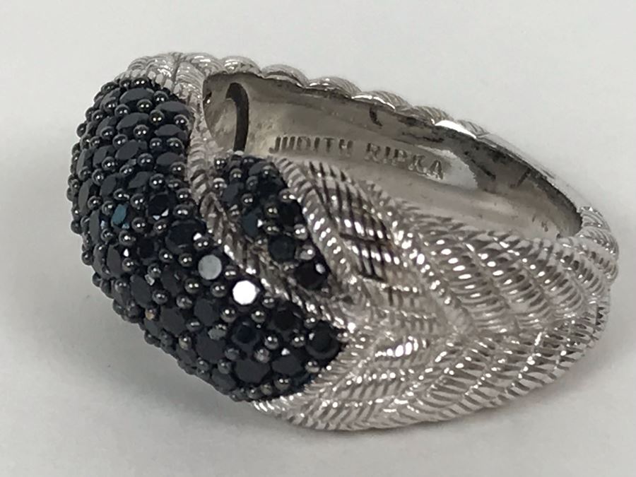 Judith Ripka Sterling Silver Ring Size 9.5 11.9g [Photo 7]