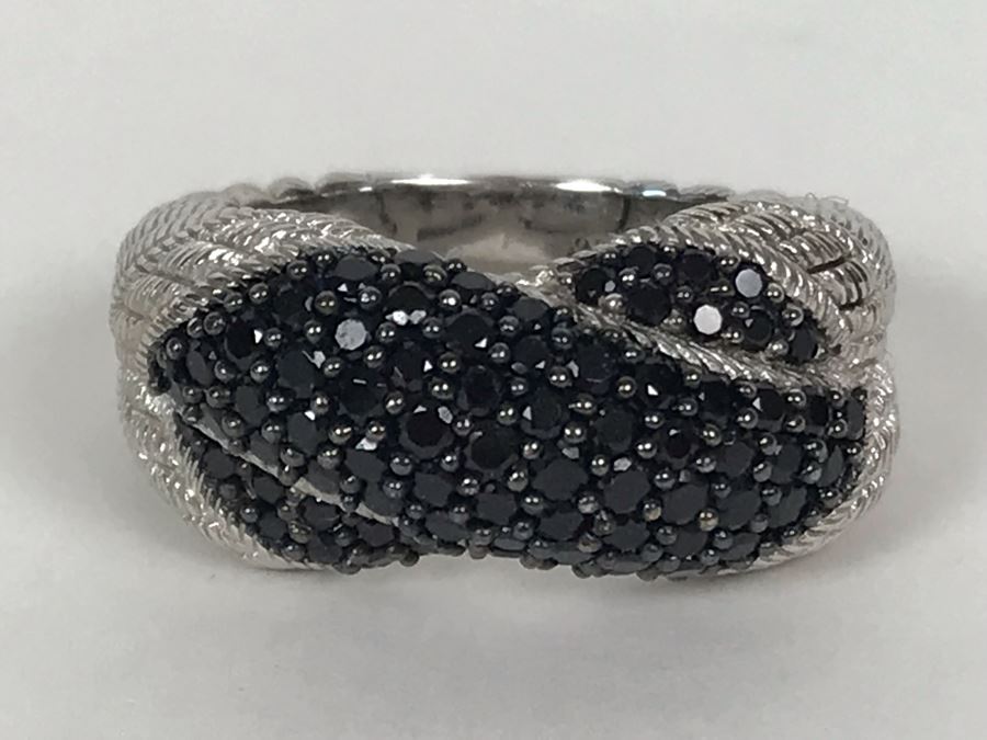 Judith Ripka Sterling Silver Ring Size 9.5 11.9g [Photo 5]