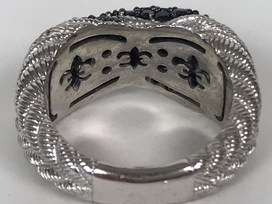 Judith Ripka Sterling Silver Ring Size 9.5 11.9g [Photo 8]