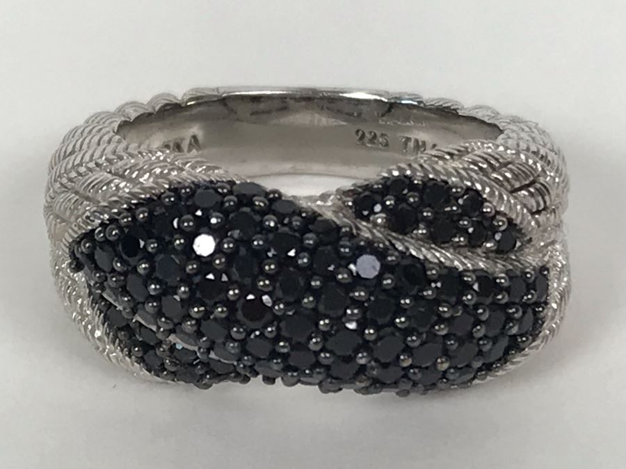 Judith Ripka Sterling Silver Ring Size 9.5 11.9g [Photo 4]