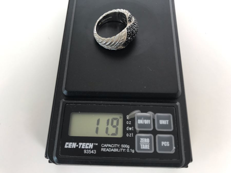Judith Ripka Sterling Silver Ring Size 9.5 11.9g [Photo 10]