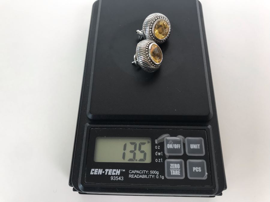 Judith Ripka Sterling Silver Earrings Pierced 13.5g [Photo 6]