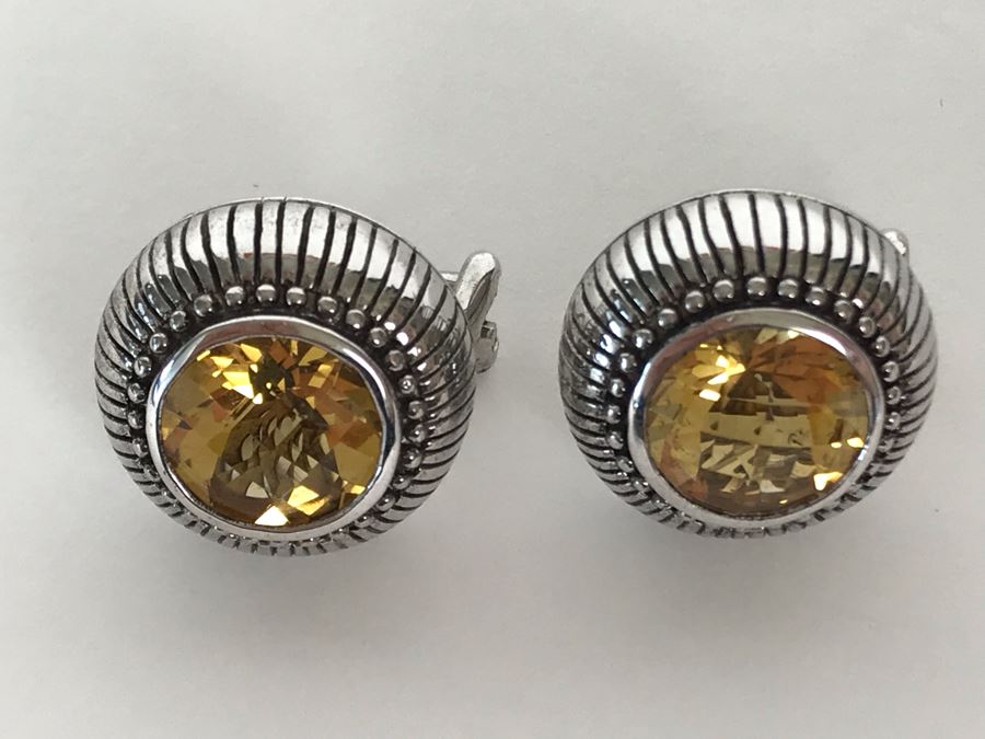 Judith Ripka Sterling Silver Earrings Pierced 13.5g [Photo 4]