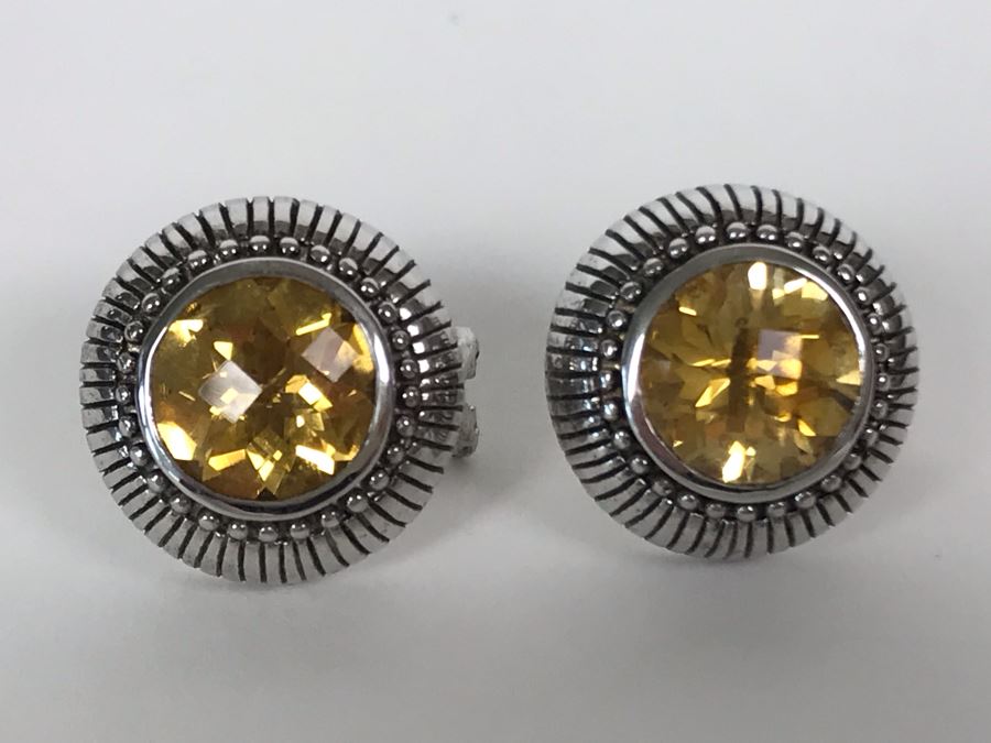 Judith Ripka Sterling Silver Earrings Pierced 13.5g [Photo 3]