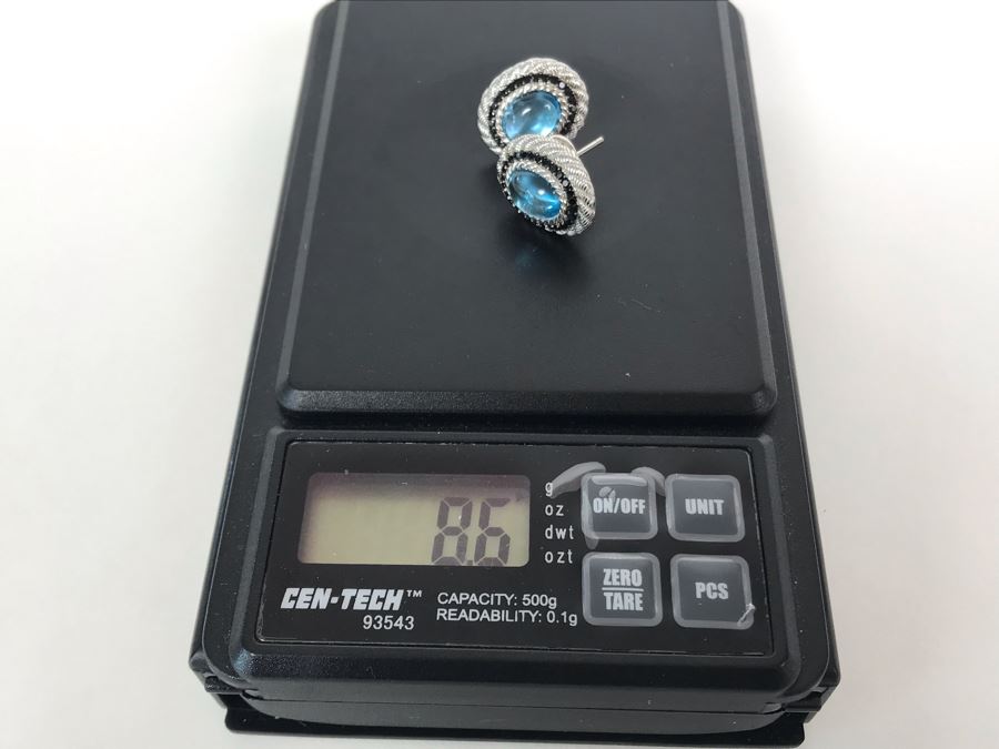 Judith Ripka Sterling Silver Earrings Pierced 8.6g [Photo 8]