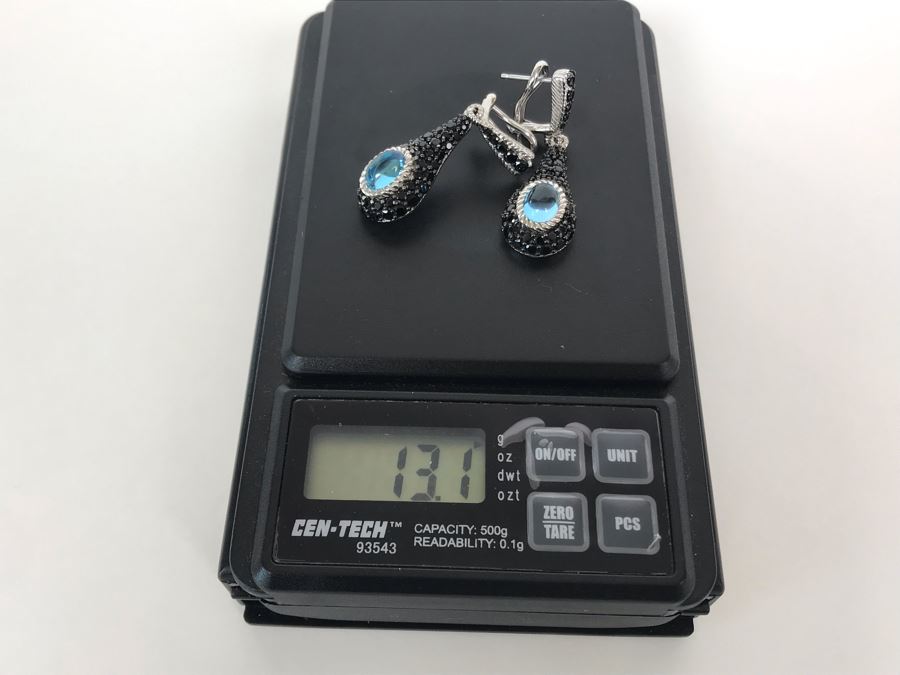 Judith Ripka Sterling Silver Earrings Pierced 13.1g [Photo 10]