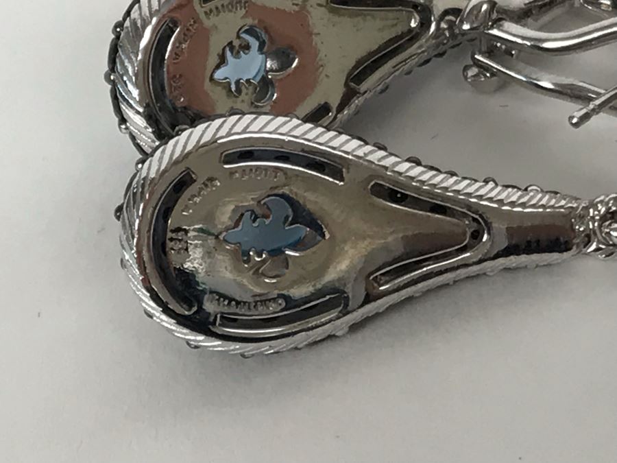 Judith Ripka Sterling Silver Earrings Pierced 13.1g [Photo 8]