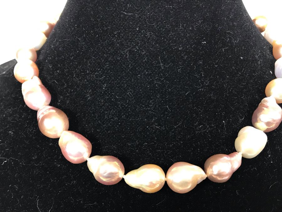 Honora Ming Cultured Pearl Jewelry Set With Necklace, Bracelet And 14K Gold Pearl Earrings [Photo 12]