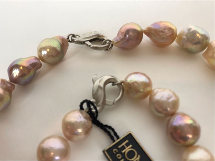 Honora Ming Cultured Pearl Jewelry Set With Necklace, Bracelet And 14K Gold Pearl Earrings [Photo 6]