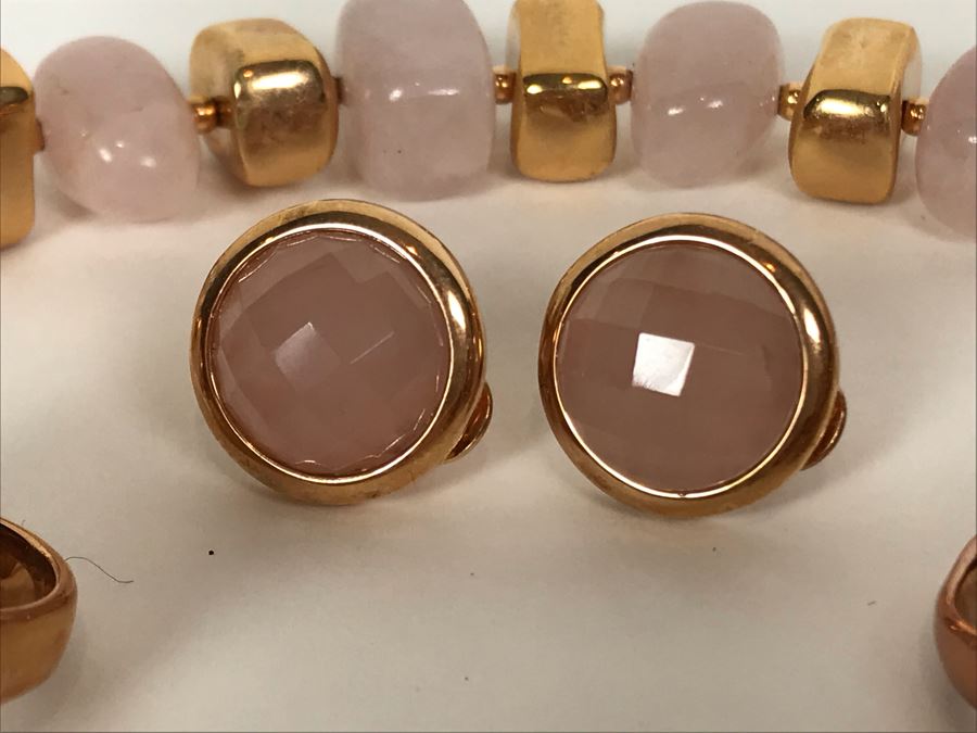 Milor Italy Bronze Jewelry Set With Necklace, Bracelet, Ring Size 9.5, Ring Size 8.5 And Earrings [Photo 8]